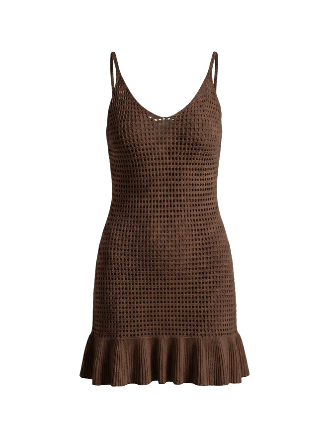 Roxana-Knit Ruffle Mini