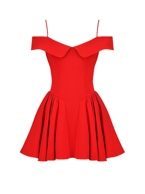 Talia-Off Shoulder Mini