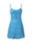 Lily-Tie Front Mini Dress - Vessita