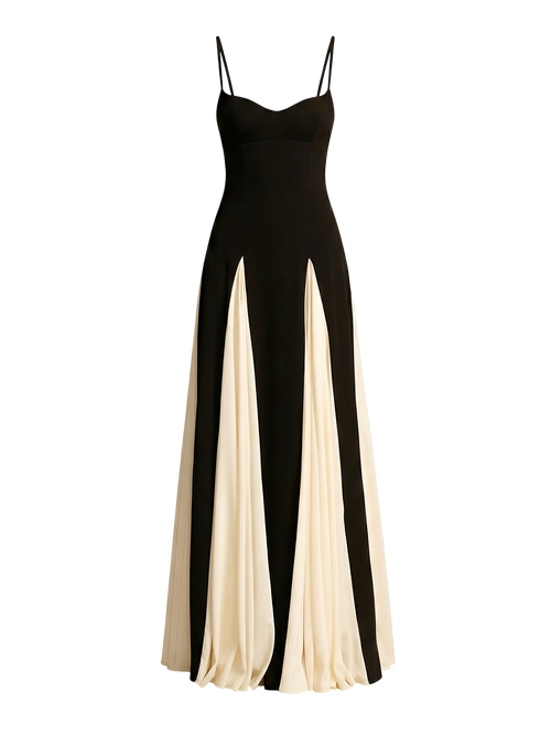 Dana-Elegant Draped Dress - Vessita