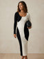 Lira–Elegant Striped Dress