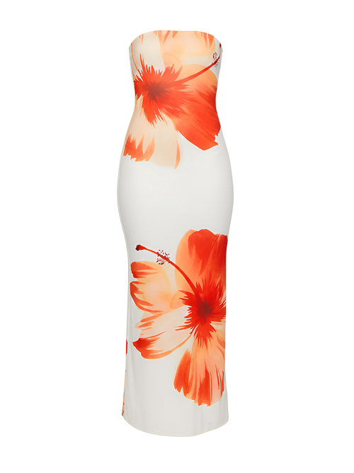 Maya-Hibiscus Maxi Dress