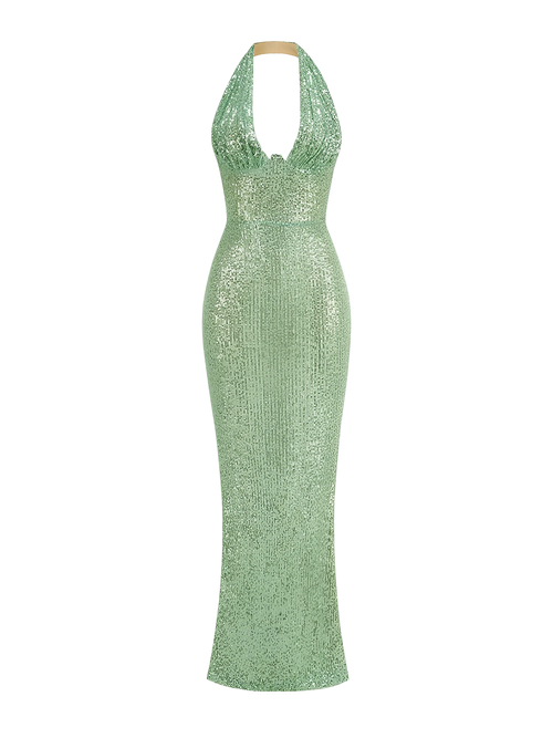 Esme-Deep V Gown