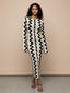 Zara–Wave Knit Dress - Vessita
