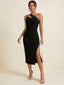 Maia–Sculpt Slit Midi - Vessita