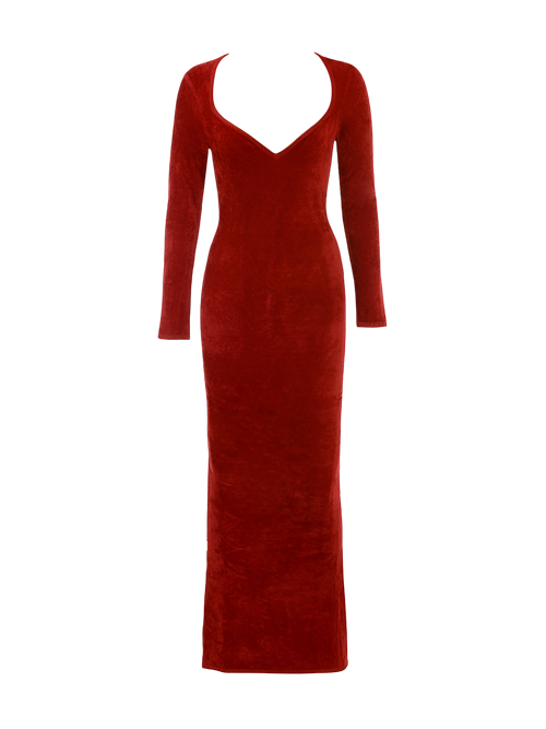 Lena-Velvet Maxi Dress