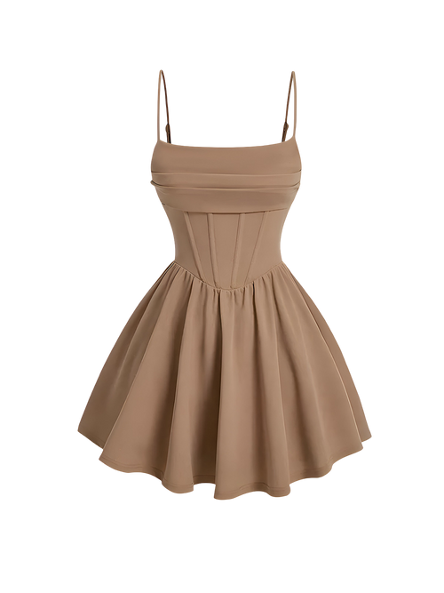Noura-Corset Mini Dress - Vessita