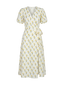 Alia-Wrap Midi Dress