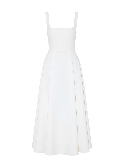 Liza-Square Neck Dress - Vessita