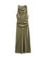 Rhea-Satin Cowl Dress