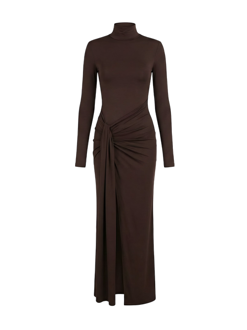 Lira-High Slit Maxi Dress - Vessita