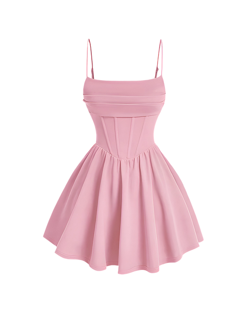Noura-Corset Mini Dress - Vessita