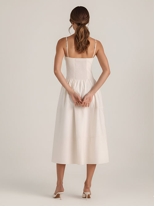 Rina-Romantic Midi Dress - Vessita
