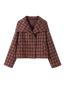Nora-Plaid Short Coat