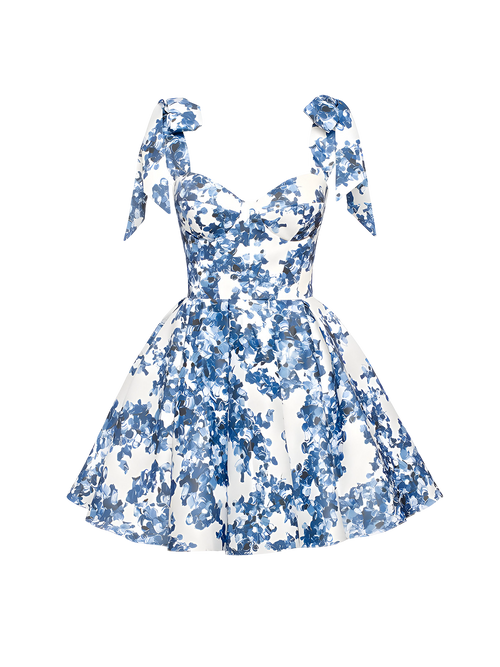 Lilia-Bow Floral Dress