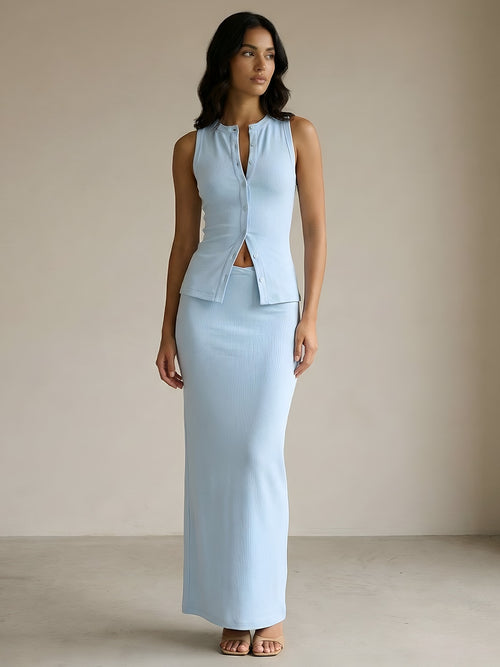 Elara-Cutout Maxi Dress