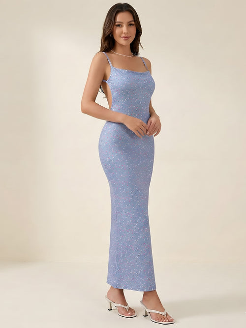 Elina-Floral Slip Maxi