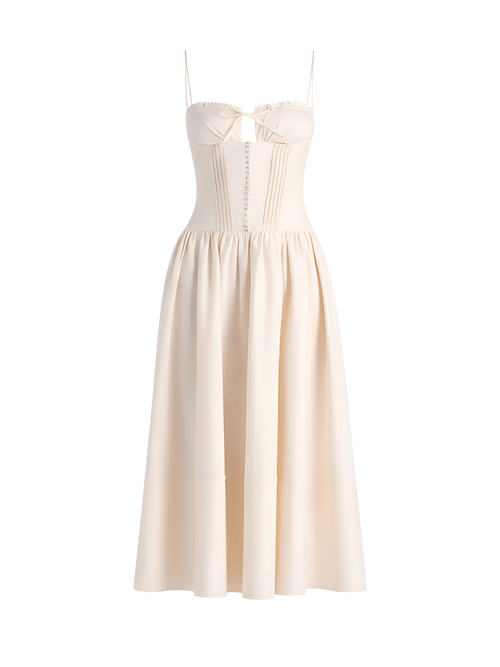 Rina-Romantic Midi Dress - Vessita