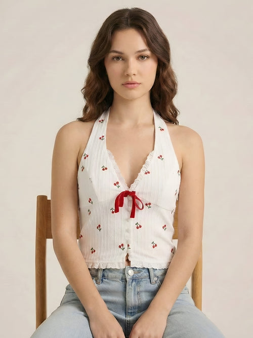 Mila-Cherry Halter