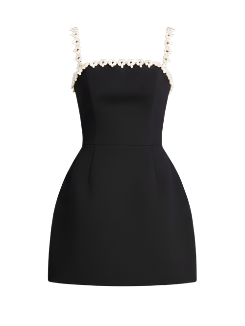 Nora-Pearl Trim Dress