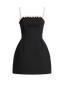 Nora-Pearl Trim Dress