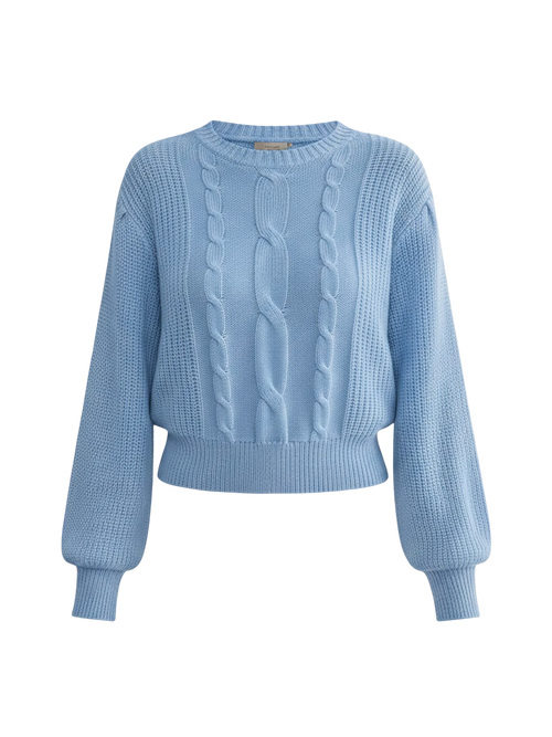 Nola–Bright Knit Pullover - Vessita