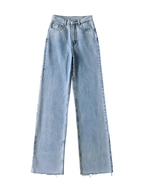 Lina–Classic Wide Denim - Vessita