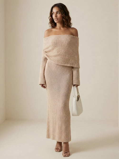 Cleo-Sheer Knit Dress