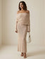 Cleo-Sheer Knit Dress