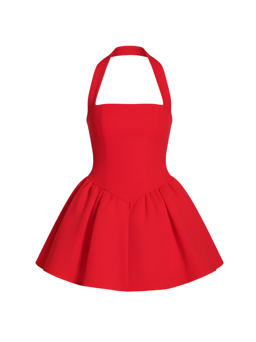 Solei-Halter Mini Dress