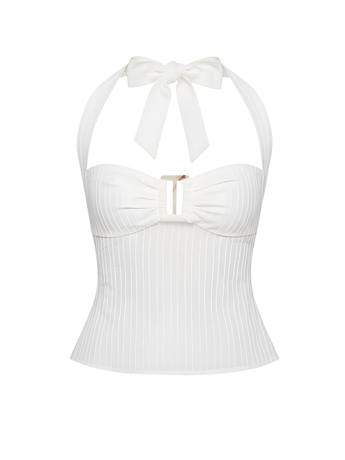 Lila-Pink Halter Top