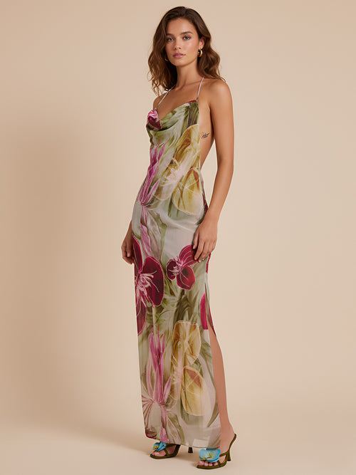 Zara-Sheer Bloom Dress