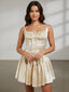 Elena-Satin Corset Dress