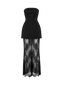 Ziora-Lace Overlay Dress