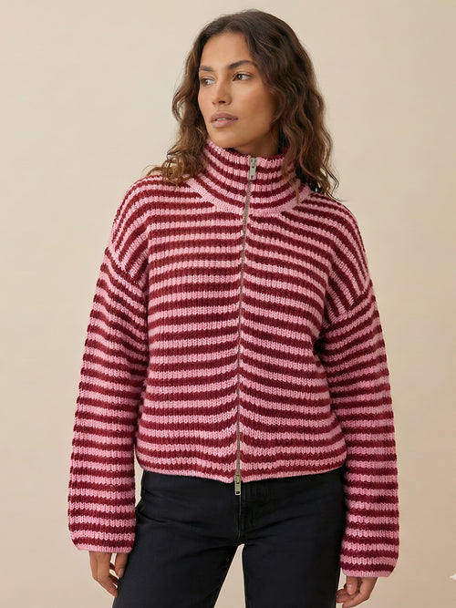 Leni-Warm Stripe Top