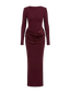 Lina-Drape Maxi Dress