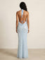 Elure-Drape Shine Dress
