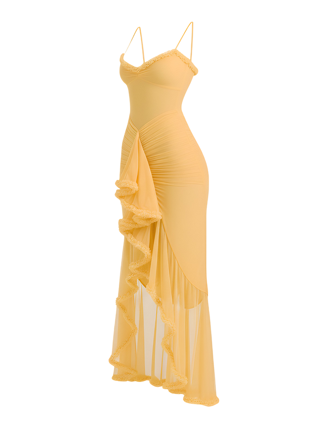 Lilou-Ruffle Maxi Dress