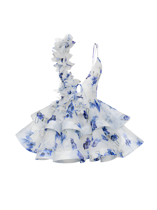 Sela–Blossom Wave Dress - Vessita