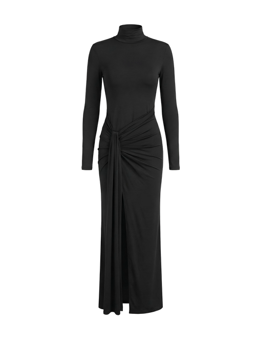 Lira-High Slit Maxi Dress - Vessita