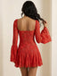 Ines-Flare Sheer Dress