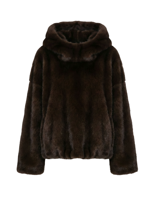 Leni-Faux Fur Cape