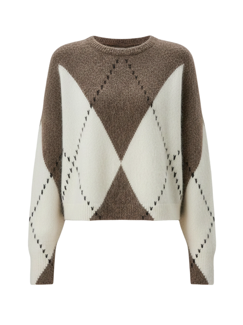 Lina-Argyle Knit