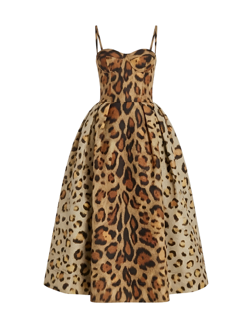 Esme-Animal Midi Dress - Vessita