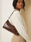 Nora-Glossy Croc Bag