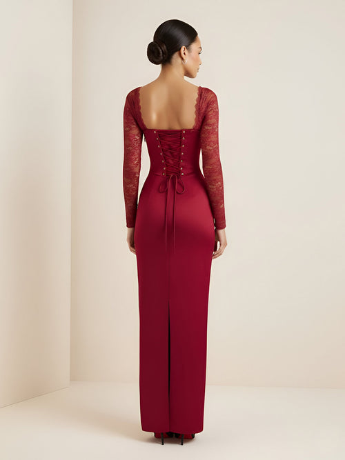 Nora-Crimson Lace