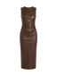 Meera-Brown Sculpt Gown