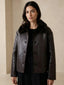 Nina-Leather Fur Jacket