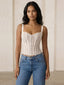 Kaia–Floral Lace Corset - Vessita