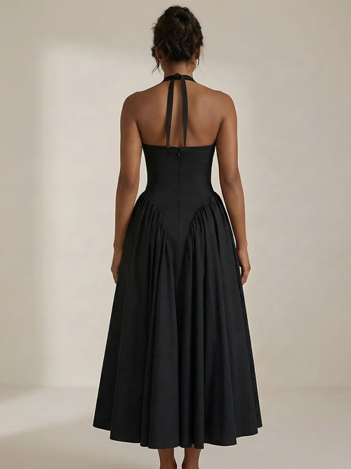 Noelia-Halter Midi Dress